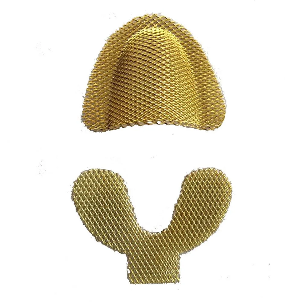 

12 pcs/6 pairs Denture Reinforcement Mesh Metal Palatal Reinforcement Mesh Upper + Lower Dentist material Dental Tool