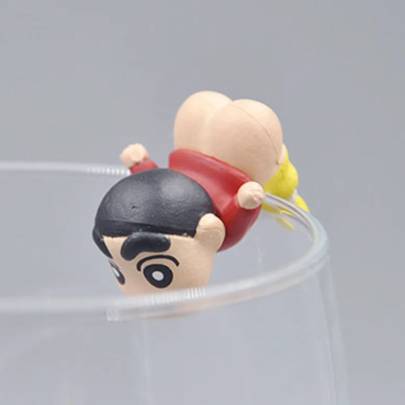 Crayon Shinchan чайная чашка маленькие украшения пластик 2 5 см все лицо забавное