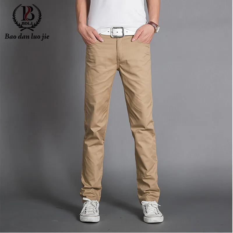 9 Color Size 28 40 100% Cotton Fashion Joggers Men Casual