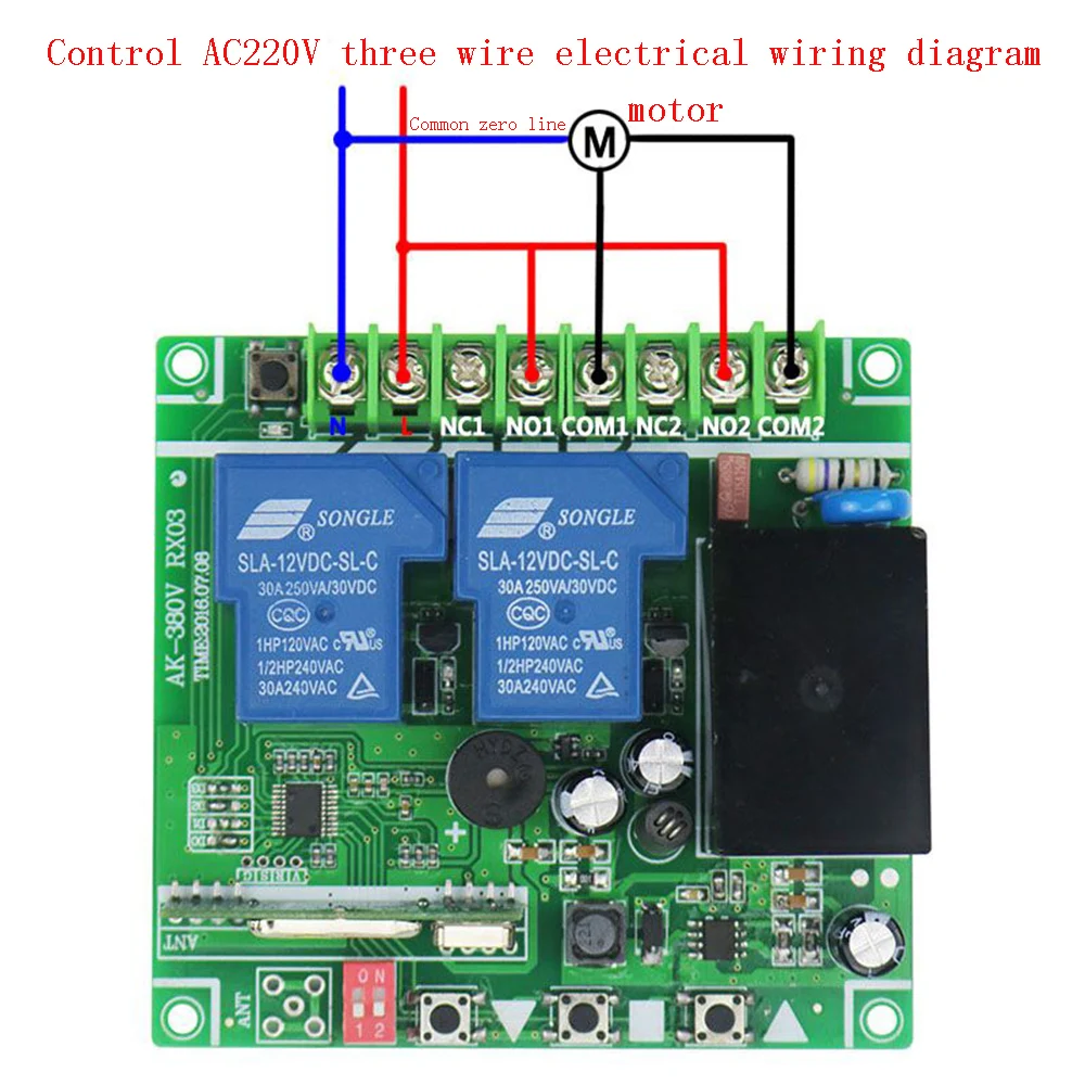 AC220V 250 В 380 В 2ch rf Беспроводной Дистанционное управление 1* приемник+ 3* передатчик ставни трубчатый двери гаража проекционный экран