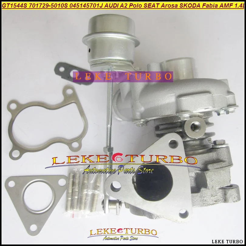 GT1544S 701729 701729-5010S 045145701J Turbo For AUDI A2 For VW Polo Lupo For SEAT Arosa Cordoba For SKODA Fabia 99-05 AMF 1.4L (2)