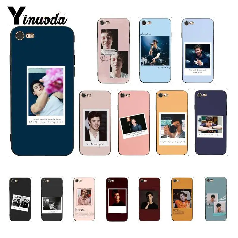 Yinuoda хит поп певица Шон Мендес чехол для телефона с рисунком на тему любви iPhone X XS