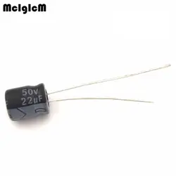 MCIGICM 50 шт. алюминиевый электролитический конденсатор 22 мкФ 50 в 6*7 электролитический конденсатор