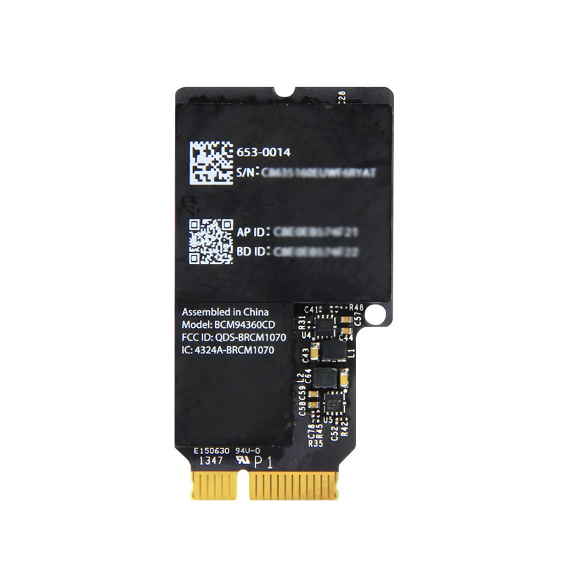 Двухдиапазонный BCM94360 беспроводной-AC Broadcom BCM94360CD 802.11ac Bluetooth 4,0 Wifi карта для macOS10.14.5 fit Apple 21," /27" iMac