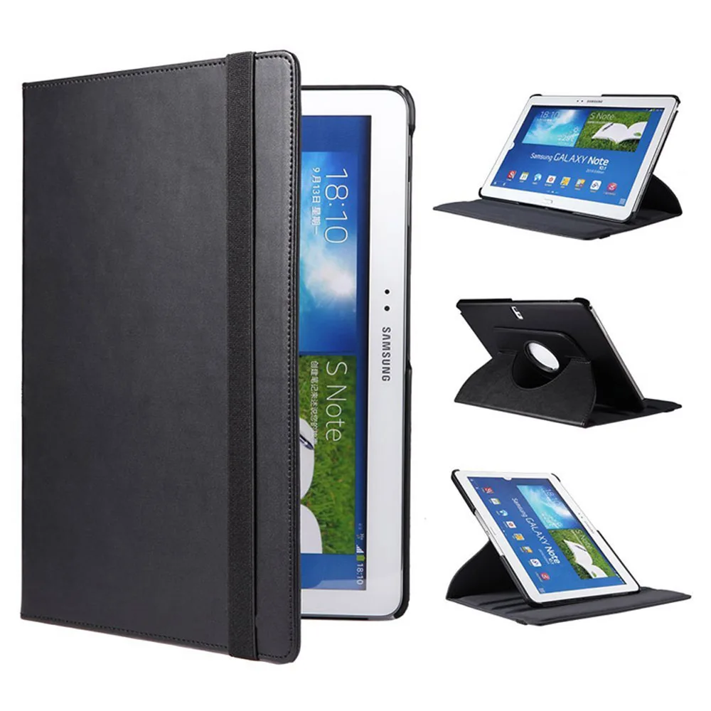 

360 Degree rotating  Stand for samsung galaxy note 10.1 2014 edition cover P6000 P600 case P601 P605 cover case with auto sleep