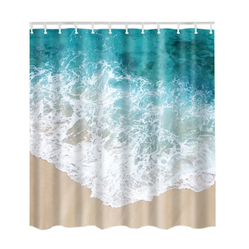 Buy Shower Curtain Sea Beach Seascape Picture Print