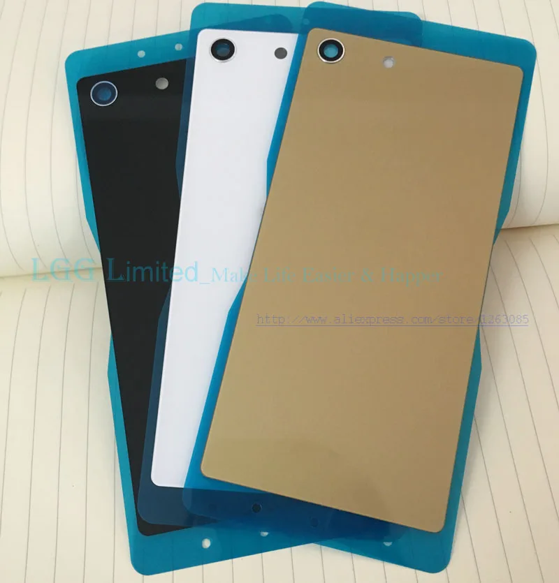 Задняя крышка из стекла для Sony Xperia M5 чехол с аккумулятором NFC Dual E5603 E5633