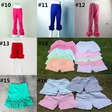 Штанишки для маленьких девочек; детские короткие брюки; Одежда для мальчиков; детские трикотажные хлопковые брюки с оборками; штаны с оборками для девочек