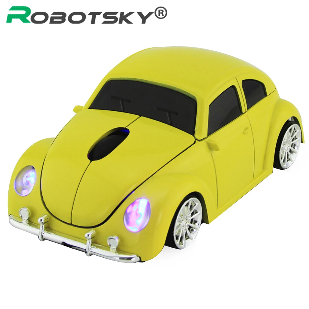 Беспроводная компьютерная мышь Gamer Cool Beetle мышка в форме автомобиля оптическая