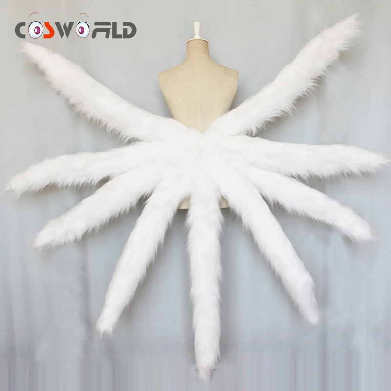 Cosworld Game LOL Cosplay Costumes Sexy Fox Ahri Nine Tailed Upgraded Transform Model Tail Cosplay 5colors