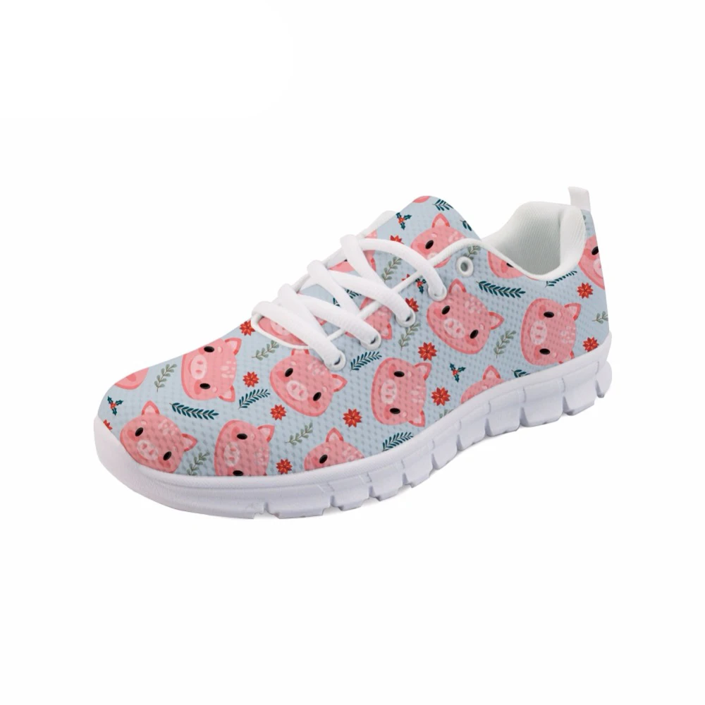 h9890aq Femmes Imprime Custom Personnalisé Bande Sneakers Femelle Femme Chaussures Porc De Aq Confortable Pour Plat h9888aq Dessinée Mignon h9889aq Casual Respirant wCqRzxFq
