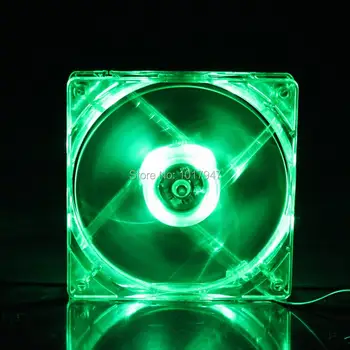 

2 PCS LOT Gdstime Green LED PC Computer Case DC 12V Brushless Cooler Cooling Fan 80mm 80x80x25mm 8025S 4pin