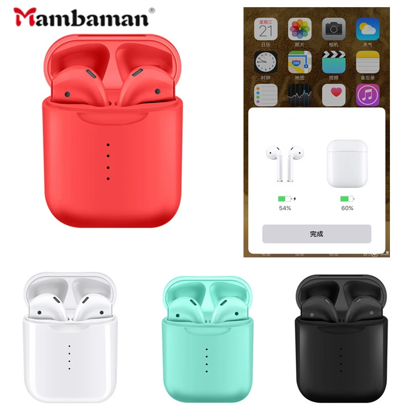 

V8 TWS air Wireless Bluetooth Earphone Stereo Earbud pods With Charging Box For Iphone Xiaomi Smart Phone For i20 i10 i12 max