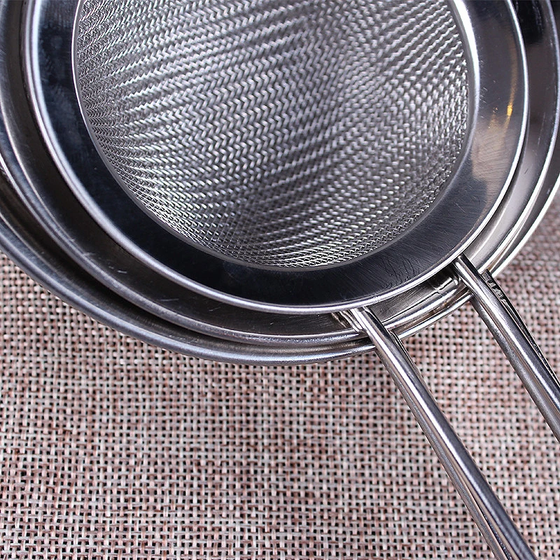 7-16cm Stainless Steel Fine Wire Mesh Oil Skimmer Strainer Flour Sifter Sieve Colander diy New