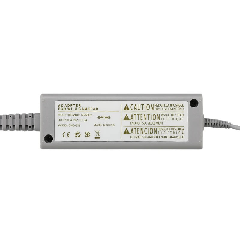 Зарядное устройство переменного тока Адаптер для nintendo wii U геймпад джойстик США/ЕС вилка 100-240 В домашняя стена источник питания