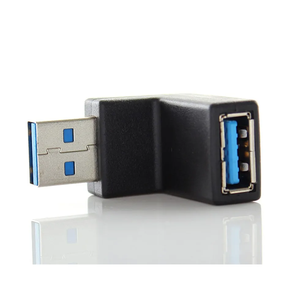 

CYDZ Low profile 90 Degree Down Angled USB 3.0 Adapter Male to Female Extension