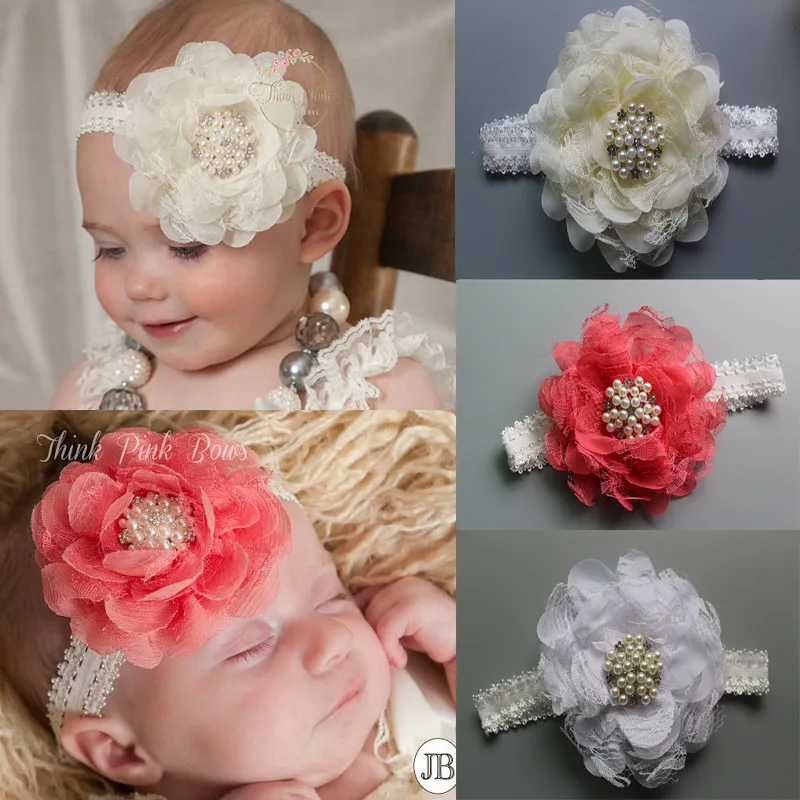 Various Baby Girl Flower Hairband Soft Elastic Headband Hair Band Accessories