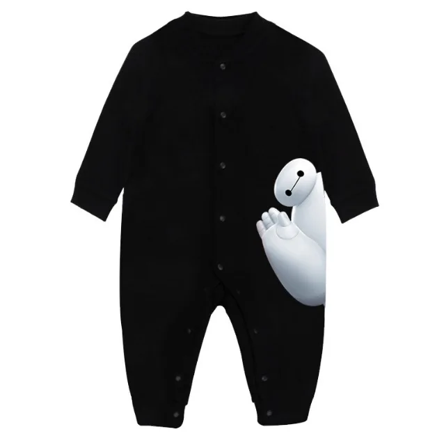 Большой Герой 6 весна осень 100% хлопок Baymax для маленьких мальчиков и девочек младенческой костюм-комбинезон комбинезоны Babe одежда SA2120