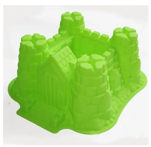 

Castle Bundt Cake Pan Bread Chocolate Bakeware Silicone Mold