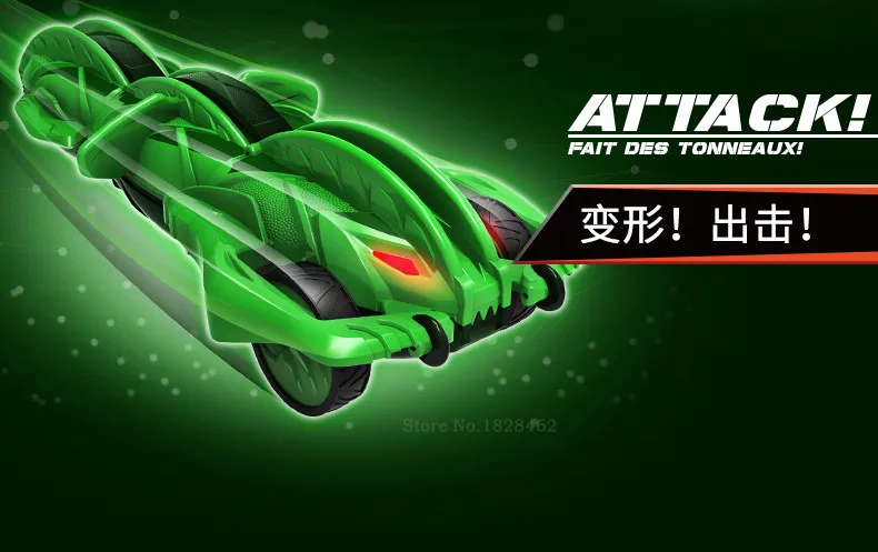 Новейший зеленый ABS Terrasect пульт дистанционного управления 2,4 Ghz трансформирующийся автомобиль ролл флип деформация наружные игрушки