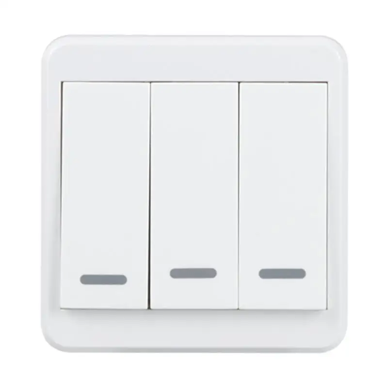 

UK Plug Wifi Wall Light Switch 3 Gang Remote Control Switch Wireless Push Button Timer for Android iOS Smartphone AC 85-250V Z3