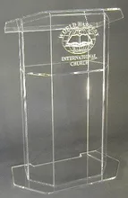 fashion new style colorful design modern acrylic podium, Transparent acrylic glass podium, Frosted acrylic podium