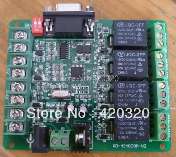 4 channel relay intelligent control module Four input and four output ...