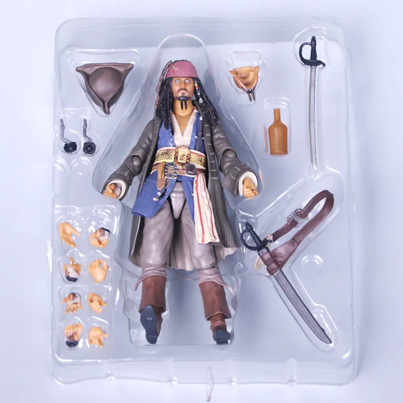 8X Pirates Of The Caribbean Jack Sparrow Salazar MiniFiguren Spielzeug Geschenke 