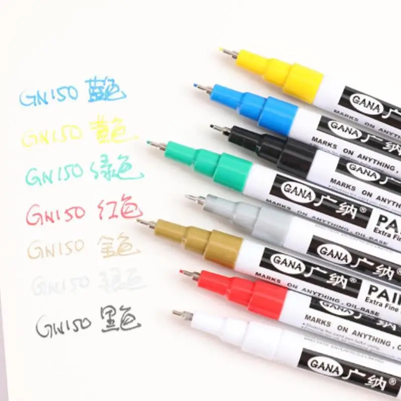 

1 pcs Metallic Marker 8 Colors for Choose 0.7 mm Extra Fine Point Paint Marker Non-toxic Permanent Marker pen DIY Art Marker
