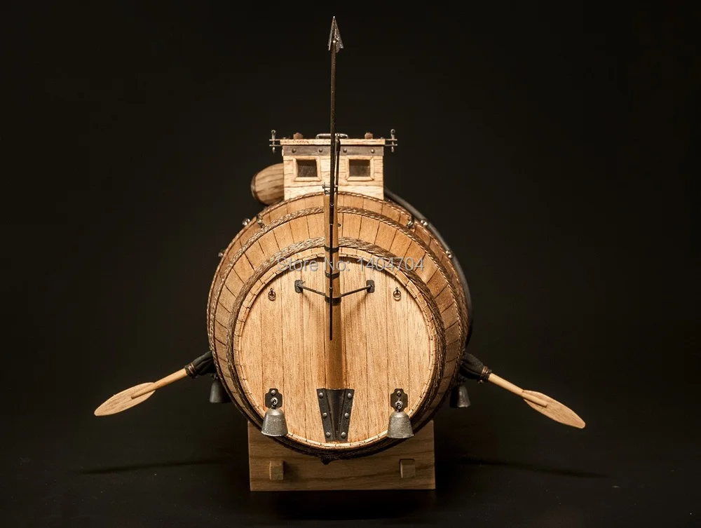 NIDALE модель 1/N лазерная резка деревянная модель наборы самая ранняя подводная лодка деревянная модель Инструкция на английском языке