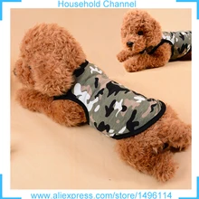XS-XLL de Enfriamiento Del Perro de Camuflaje Chaleco de Algodón Barato Ropa Para Perros Camiseta Del Verano para Perros Roupa Párr Cachorro Ropa Perro Envío Libre
