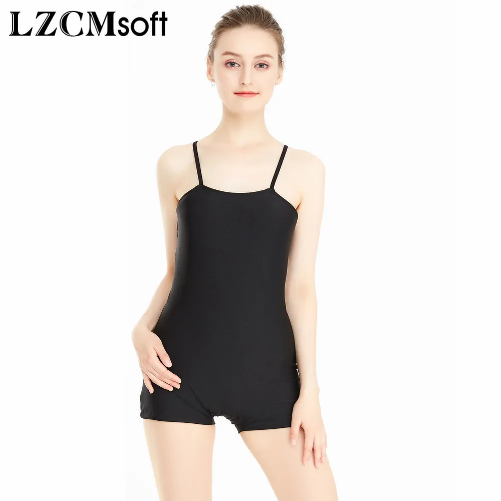 Buy LZCMsoft Women's Y back Camisole Biketards Black