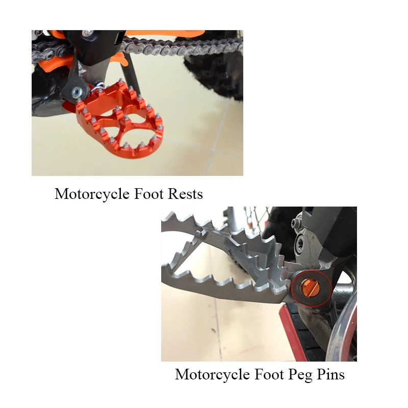 Подножки NICECNC колышки для KTM Yamaha Husqvarna Beta аксессуары мотоциклов EXC SXF YZ125 YZ250 FE TE