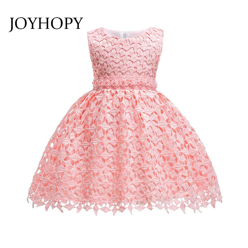 

4-9Y Girls Dress Princess Lace Flower Girl Dress For Wedding Party Kids Girl Clothes Princess Children's Costume