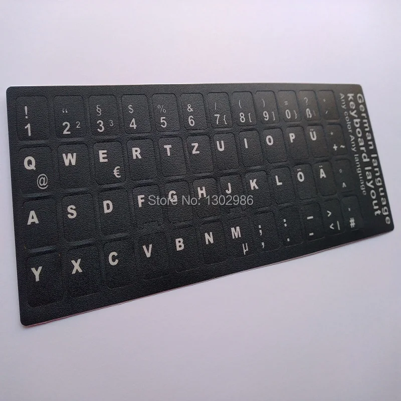 50 шт. немецкие буквы Алфавит обучения клавиатура раскладка наклейка для ноутбука/настольного компьютера клавиатура 10 дюймов или выше планшетный ПК