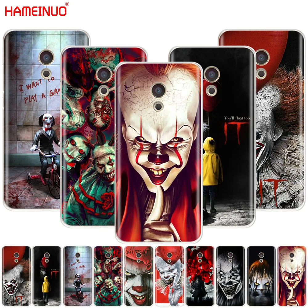 HAMEINUO The Clown Horror IT Cover phone Case for Meizu M6 M5 M5S M2 M3 M3S MX4 MX5 MX6 PRO 6 5 U10 U20 note plus