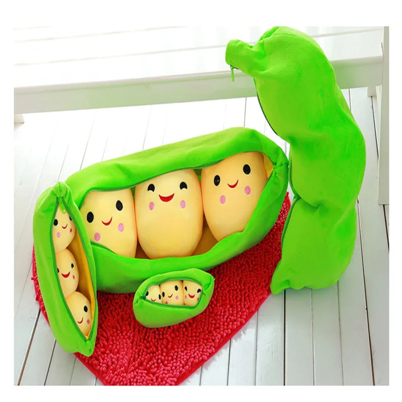High Quality 1 pcs 20CM PPcotton Cute Pea Stuffed Plant baby/ Kids