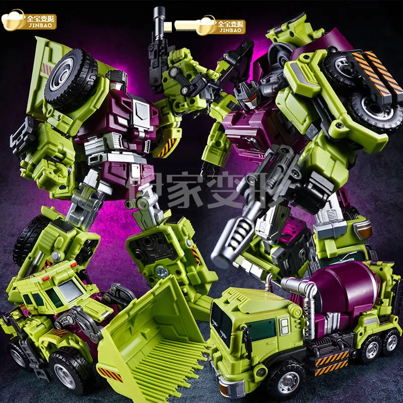 

JINBAO Bulider Oversized Devastator Truckshovel &Agitating lorry IN STOCK Set B