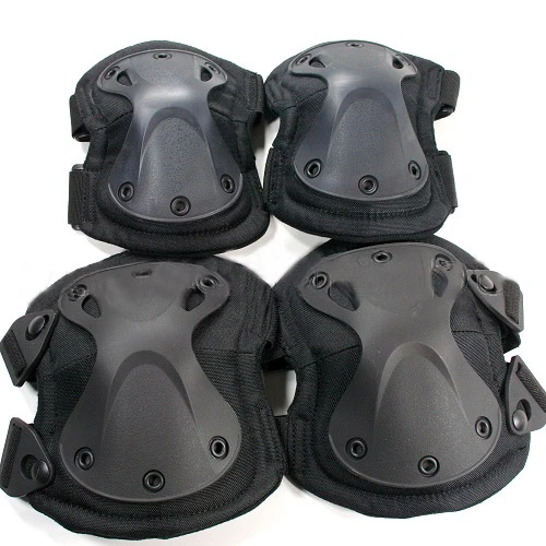 Adjustable Airsoft Tactical Combat Protective Knee Elbow Pad Protector Gear 4PCS