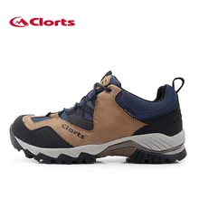 Clorts походная обувь для мужчин первый слой кожа низким вырезать кроссовки Водонепроницаемый спорт на открытом воздухе кроссовки ЛГК-826