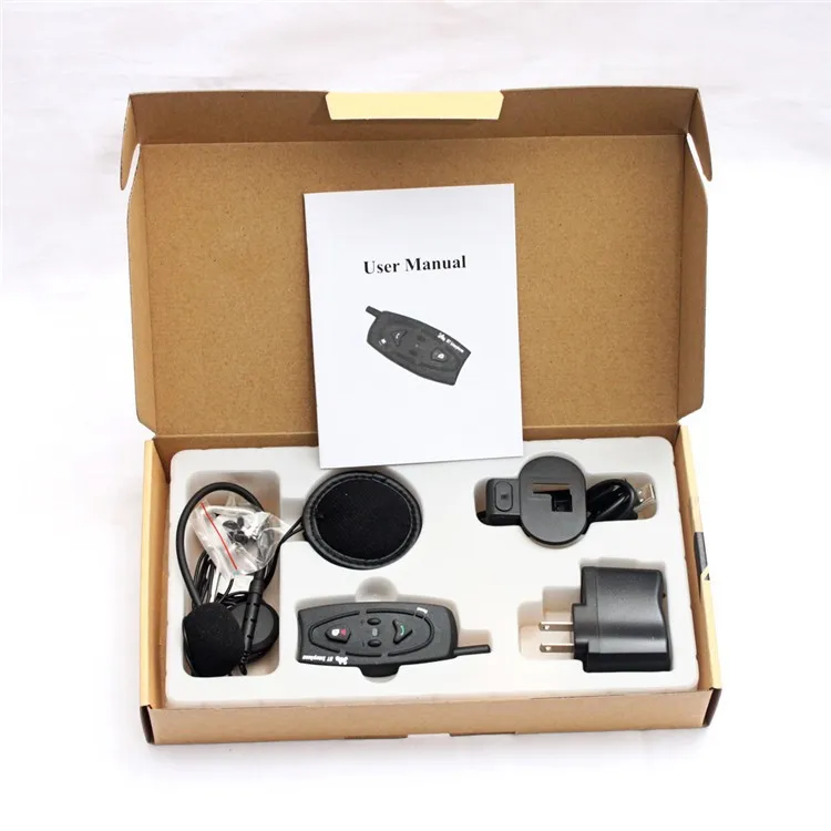 500M Wireless Bluetooth Motorcycle Helmet Intercom for 2 Riders Interphone Earphone Headset 1PcsSet (21)