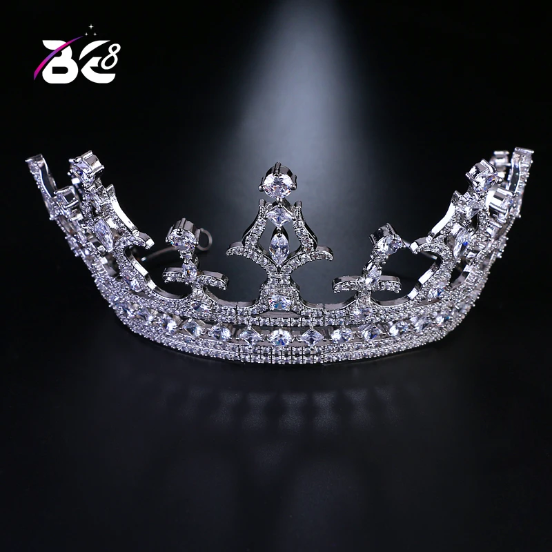 

Be 8 Big Tiaras and Crown for Bridal AAA CZ Pave Engagement Headband Hair Accessories for Party Gifts coroa de noiva H142