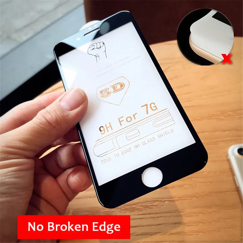 MOUSEMI Protective Glass For iPhone 6 6s 7 X XR XS MAX 8 Plus Screen Protection 5D Full Cover Tempered Glass On The For iPhone 6 (15)