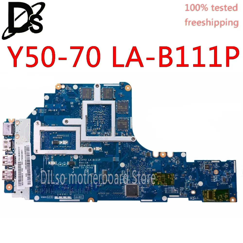 

KEFU LA-B111P motherboard forLenovo Y50-70 y50p Y50 laptop motherboard GTX960M 2GB original I7-4700/I7-4710 CPU