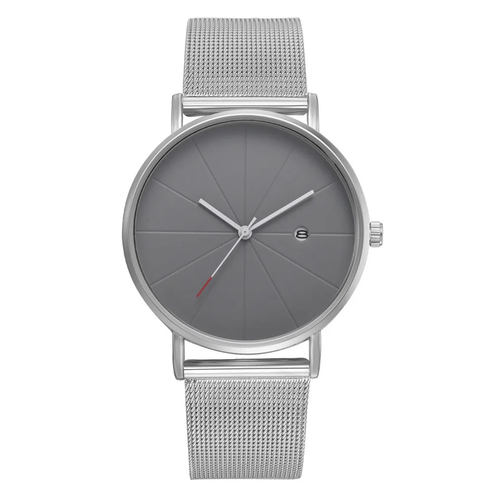 

Doreen Box Fashion Alloy Mesh Strap Casual Quartz Watch For Women Men Business Simple Analog Clock Wristwatch Relogio Feminino