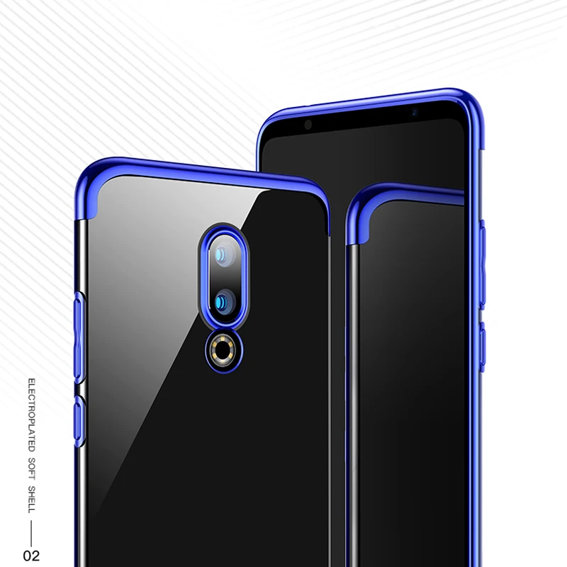 Meizu16 16 мягкий чехол с покрытием для Meizu Plus 16X прозрачный противоударный mei zu16 th Shell