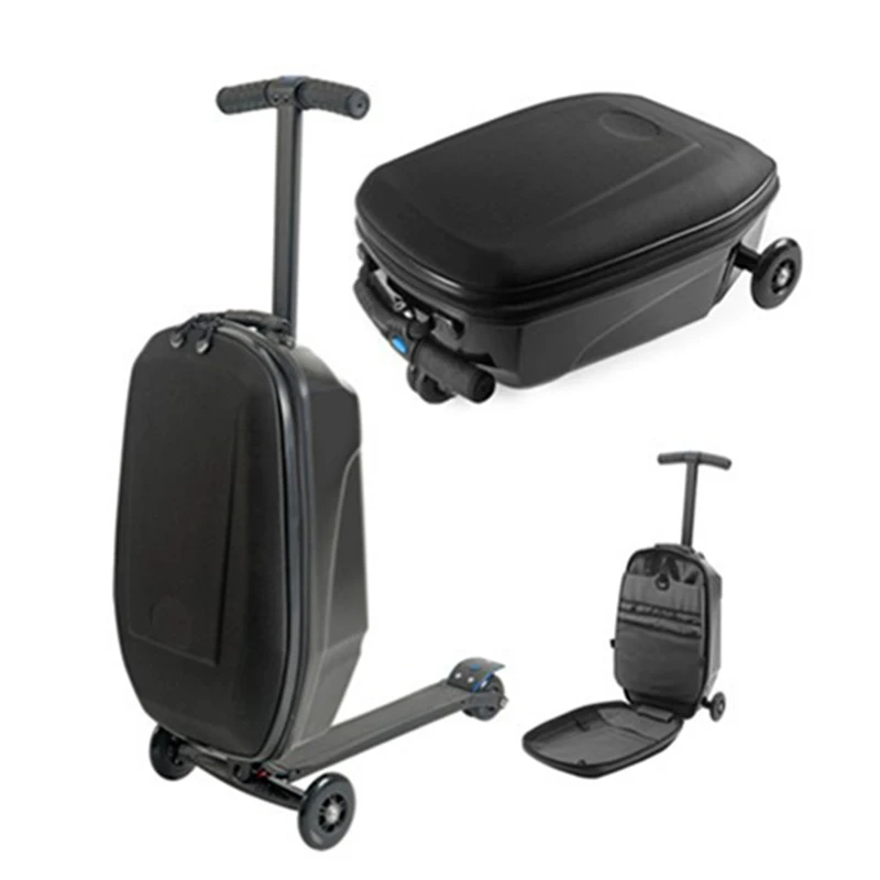 Letrend Business Skateboard Rolling Luggage Spinner Students Oxford