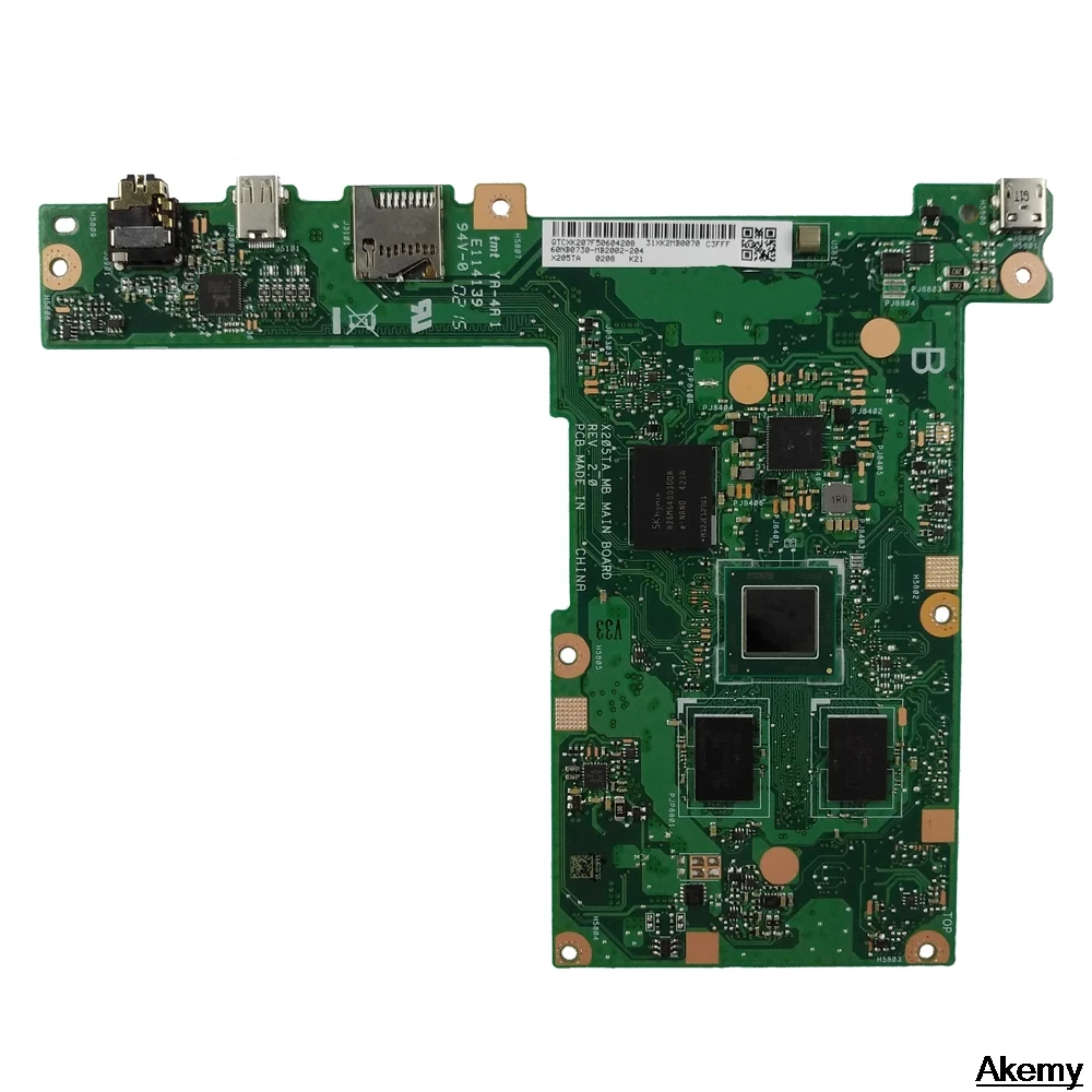 X205TA اللوحة لأجهزة الكمبيوتر المحمول ASUS X205TA X205TAW X205T X205 اختبارات اللوحة الأصلية 128 GB