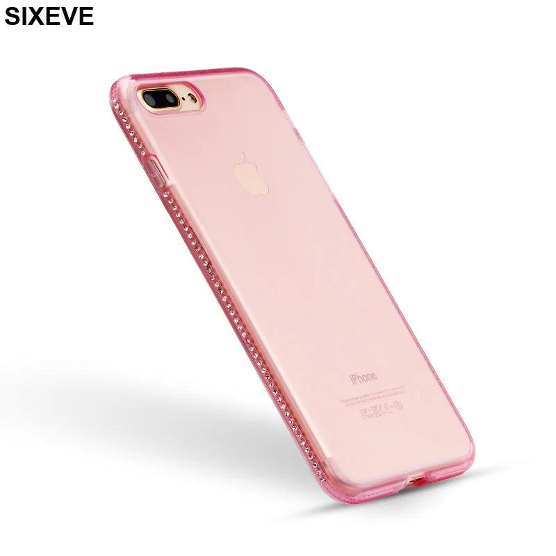 

Luxury Clear Soft TPU Silicon Case For Huawei P9 Lite P8 Lite Huawei P20 Lite P20 Pro Side Drill Cell Phone Back Mobile Cover on