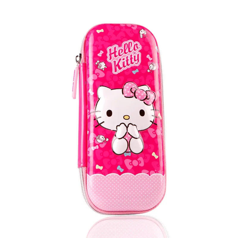 

TOPSTHINK Hello cat pencil bag Kawaii Creative school supplies pencil pouch with Novelty EVA pencil case